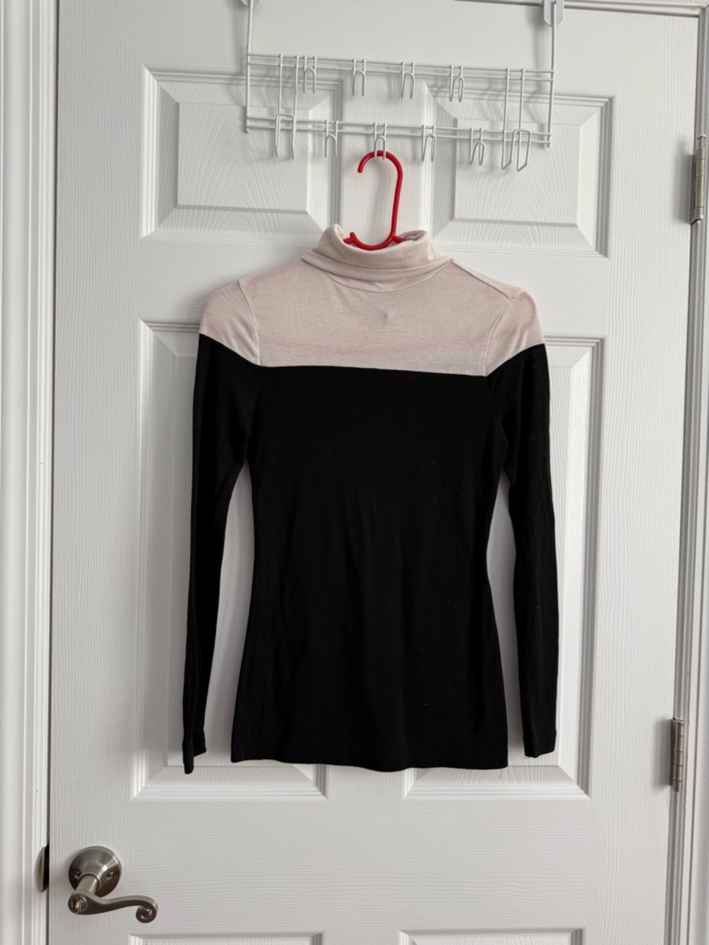 Black and White Banana Republic Turtleneck Top